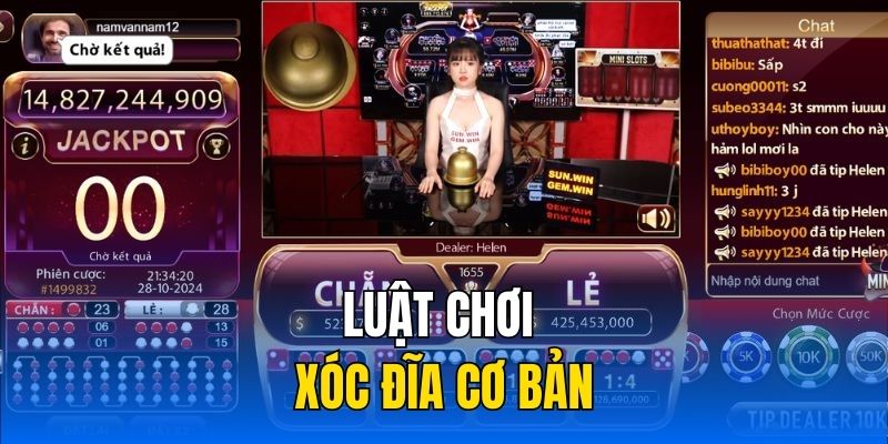 Luật chơi xóc đĩa cơ bản